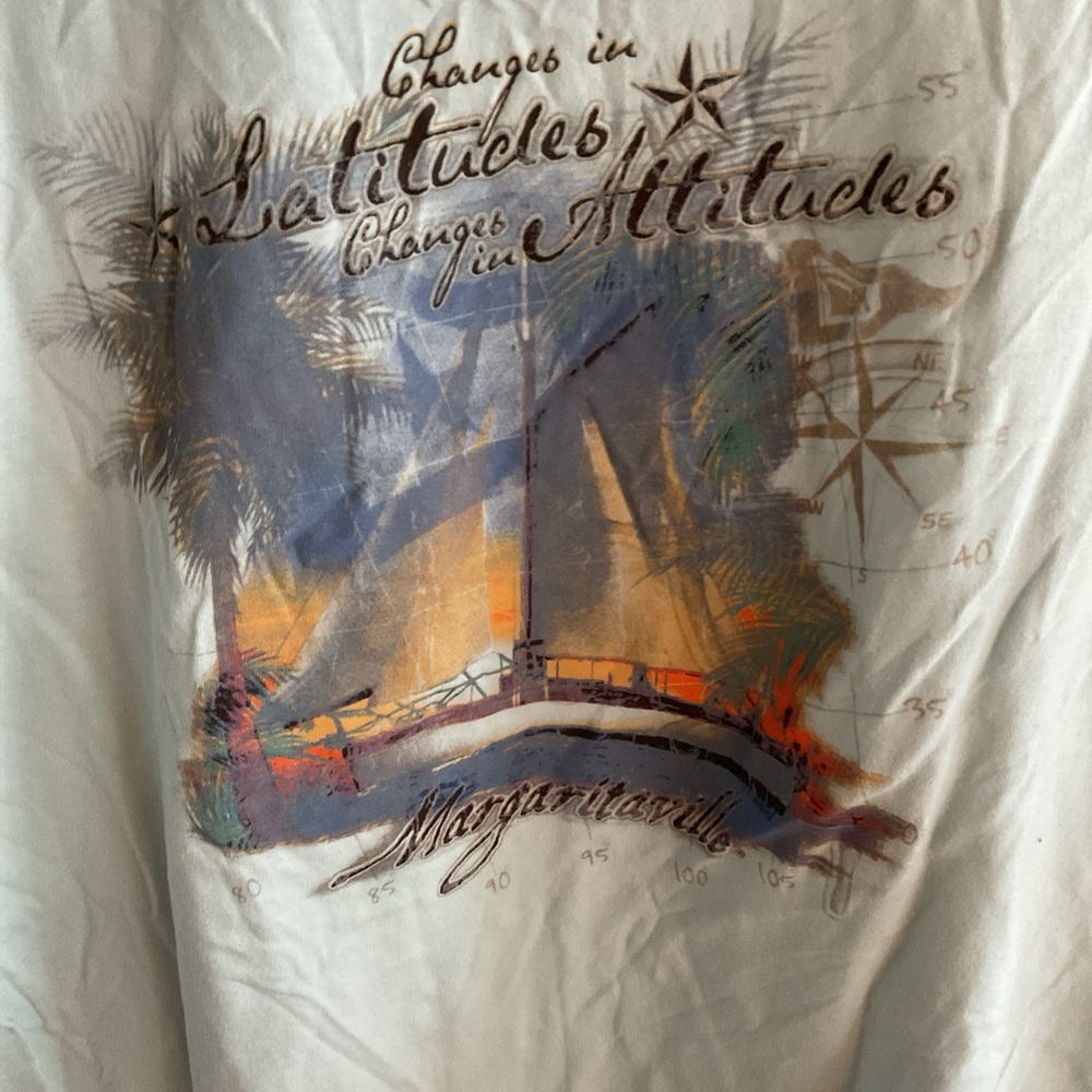 Margaritaville - Soft Blue Short Sleeve Graphic Tee - Men’s Size X-Large - Picture 6 of 12